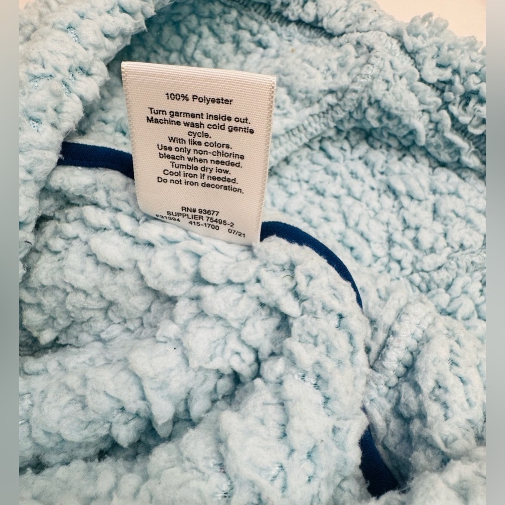 Xersion Kids Teddy Bear Supra Fabric Jacket Blue‎ in Color Size XL 18.5P - Picture 6 of 7